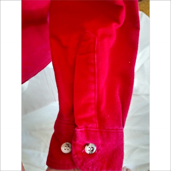 Vintage Cabelas Outdoor GearRed Long Sleeve Shir - Picture 6 of 10